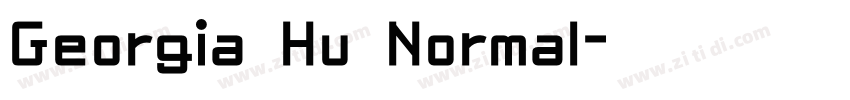 Georgia Hu Normal字体转换
